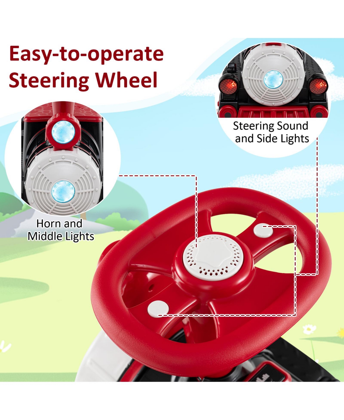 3-in-1 Inflatable Bounce House with Slide, Basketball Hoop & Blower