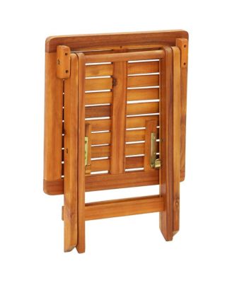 Sunlounger with Table Taupe Solid Acacia wood Extra Long Foldable