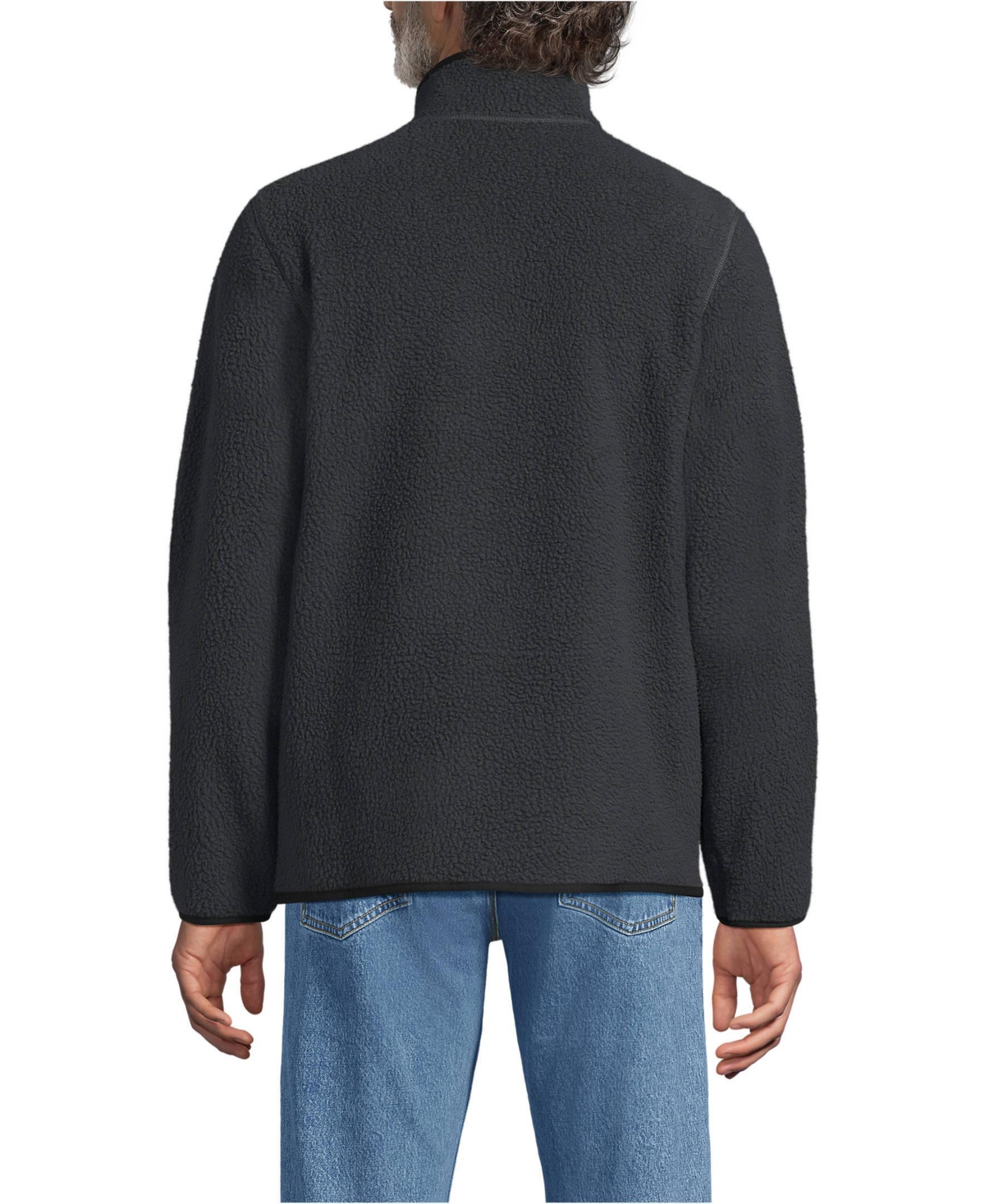 Lands' End Men's Tall Full Zip High Pile Fleece Jacket