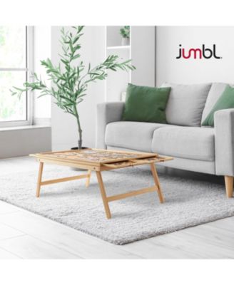 1000-Piece Puzzle Board with Drawers, Foldable Legs & Cover - Wooden Jigsaw Puzzle Table