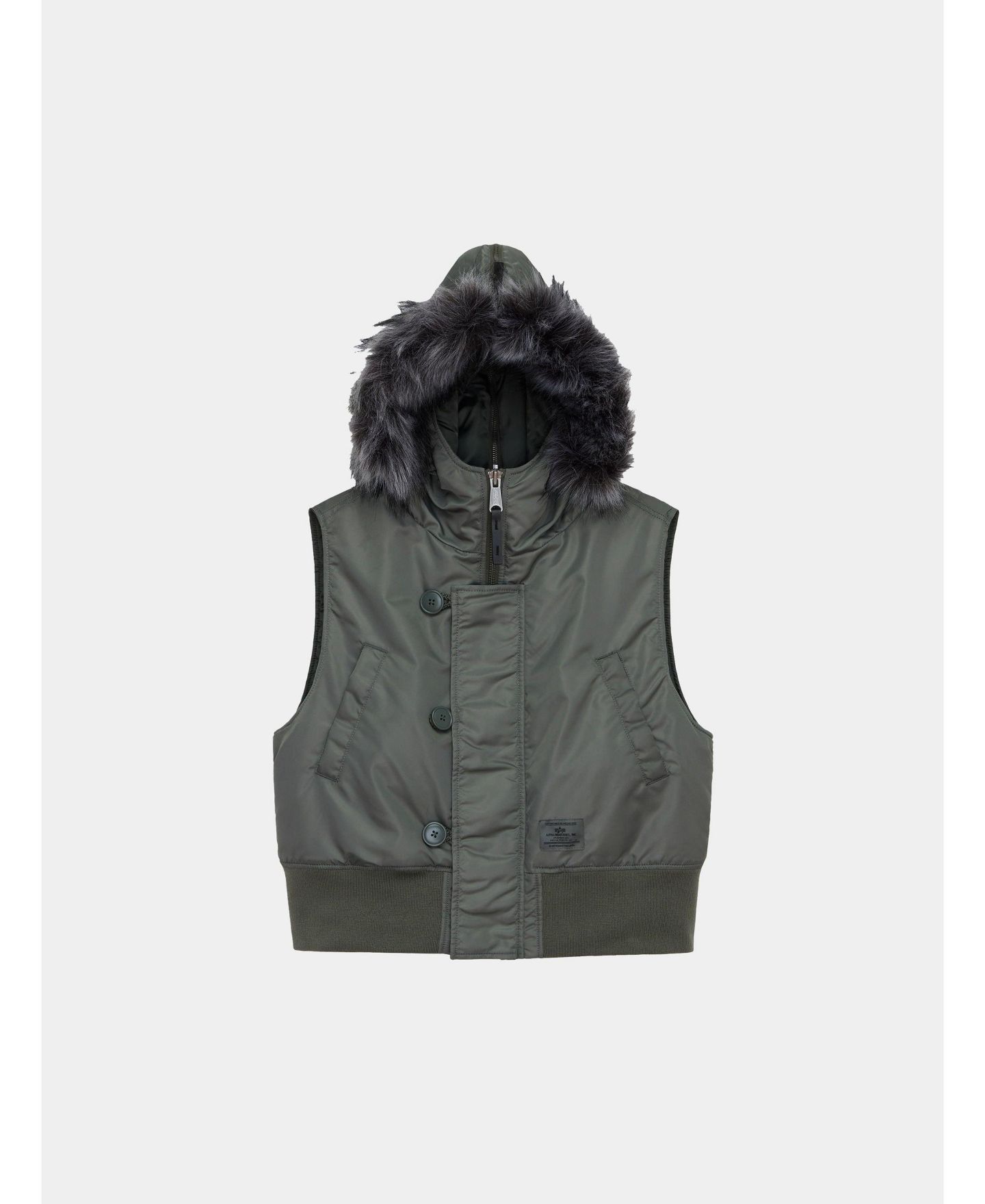 Женский жилет Alpha Industries N-2B Vest W, цвет: Серый — фото 6