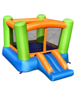Kids Inflatable Bounce House for Indoor and Outdoor Play without Blower