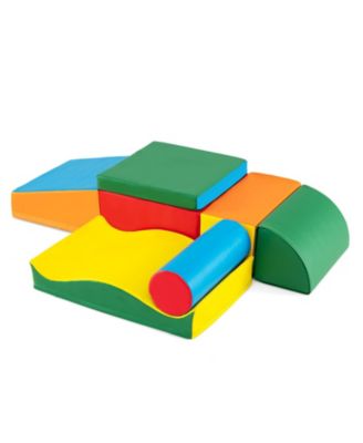 7 Pieces Toddlers Climbing Toys with EPE Foam and Removable PU Leather