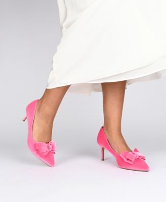 Women's Crystol Pointed Toe Bow Stiletto Pumps