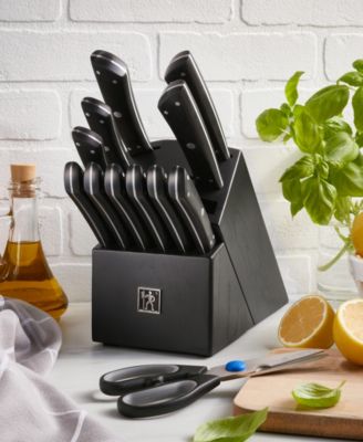 Noir 13-Pc. Knife Block Set