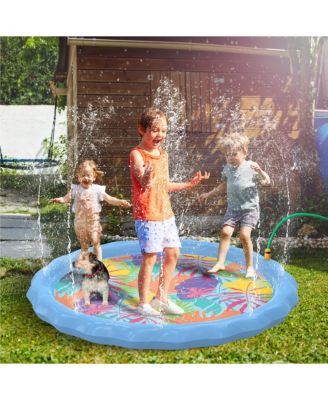 Large Splash Pad for Kids and Dogs | Water Sprinkler | 68" Splash Pads for Toddlers 1-3 & Play Mat