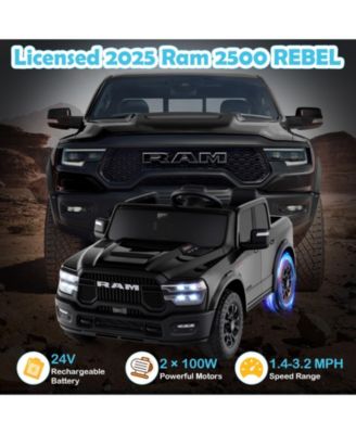 24V 2 Seater Ride on Truck w/Remote Control 3 Speeds Bluetooth LED Headlight