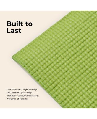 Durable Tear-Resistant Yoga Mat, Green