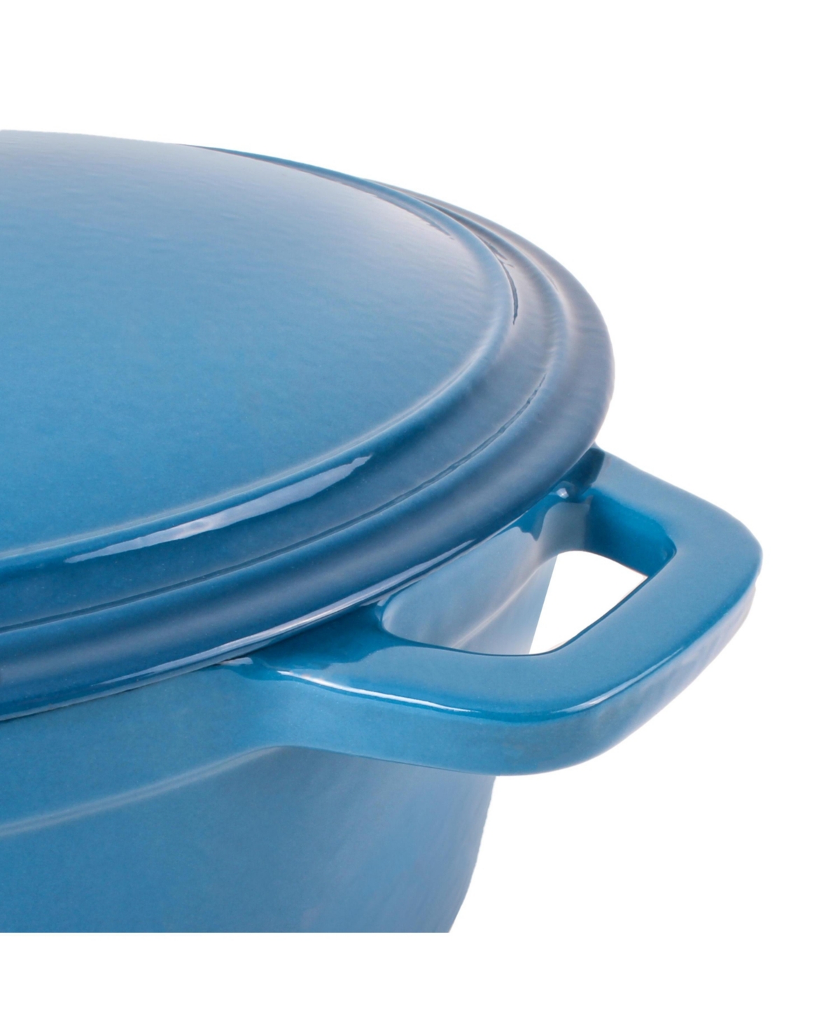 BergHoff Neo Blue 7 Qt. Cast Iron Round Casserole