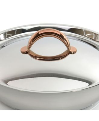 Ouro Gold 18/10 Stainless Steel 9.5" Deep Skillet with SS Lid