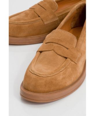 Forever & Always Women's Shoes Bree Platform Penny Leather Loafer