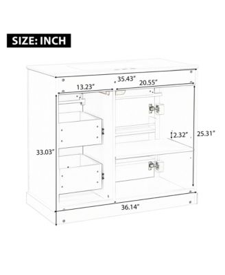 Bathroom Vanity with Sink 4 Drawers Soft Close Door and Adjustable Shelf