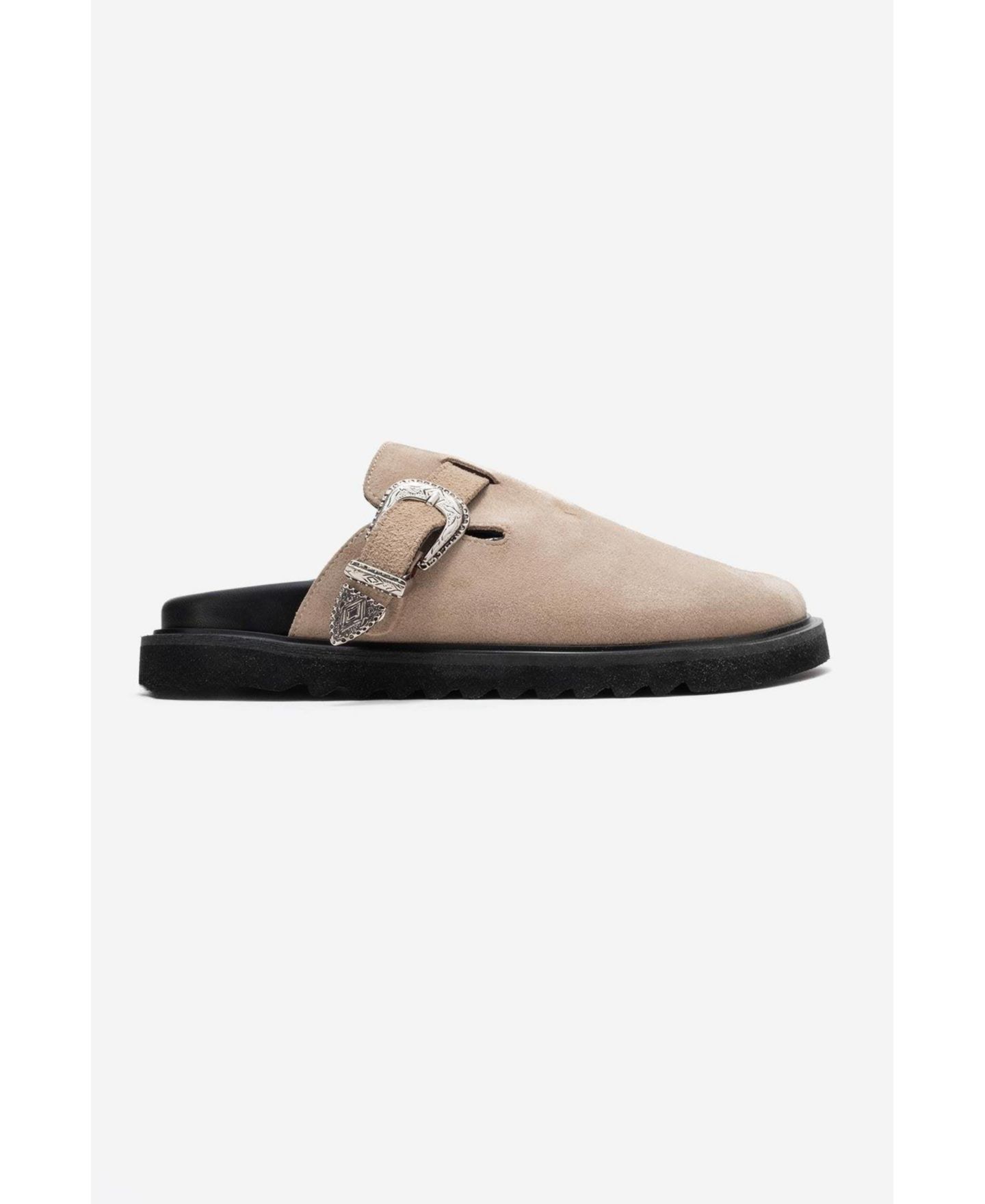 Женские сабо Forever & Always Shoes Vesta Leather Mule, цвет: Бежевый замшевый кожаный — фото 6