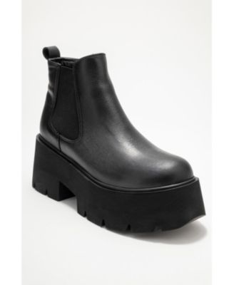 Clen Leather Platform Chelsea Boot
