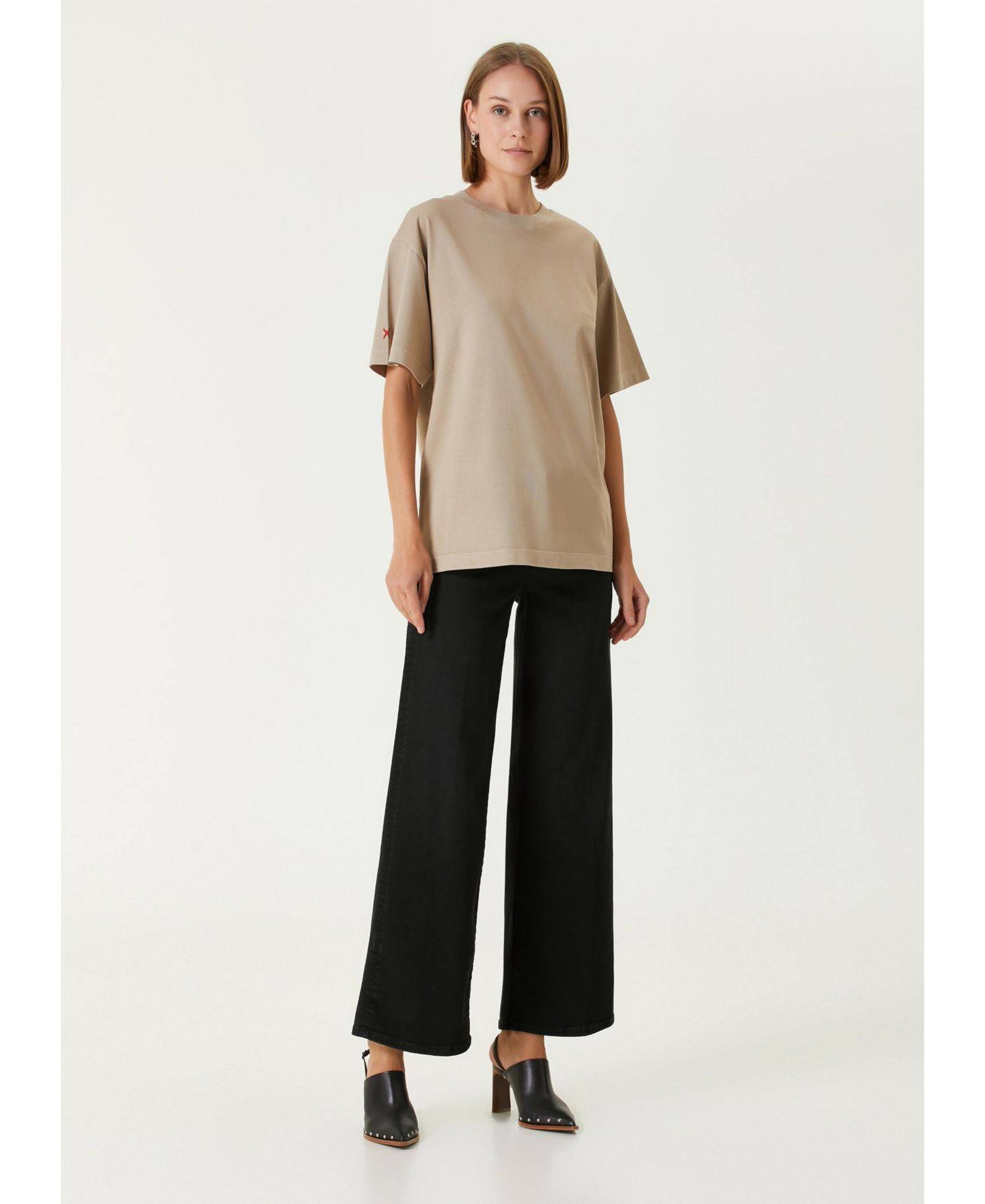 Женская футболка PCFG Pure Cotton Your Itch Printed, цвет: Бежевый — фото 5