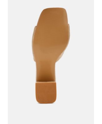 Womens Bellamy Horsebit Detail Snake Print Sandals