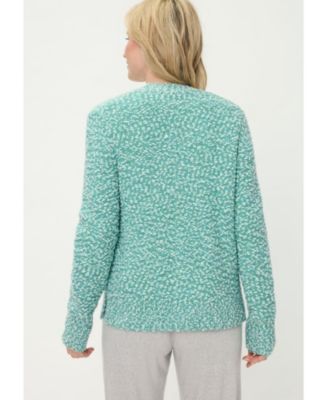 Women's Two-Tone Boucle Cardigan