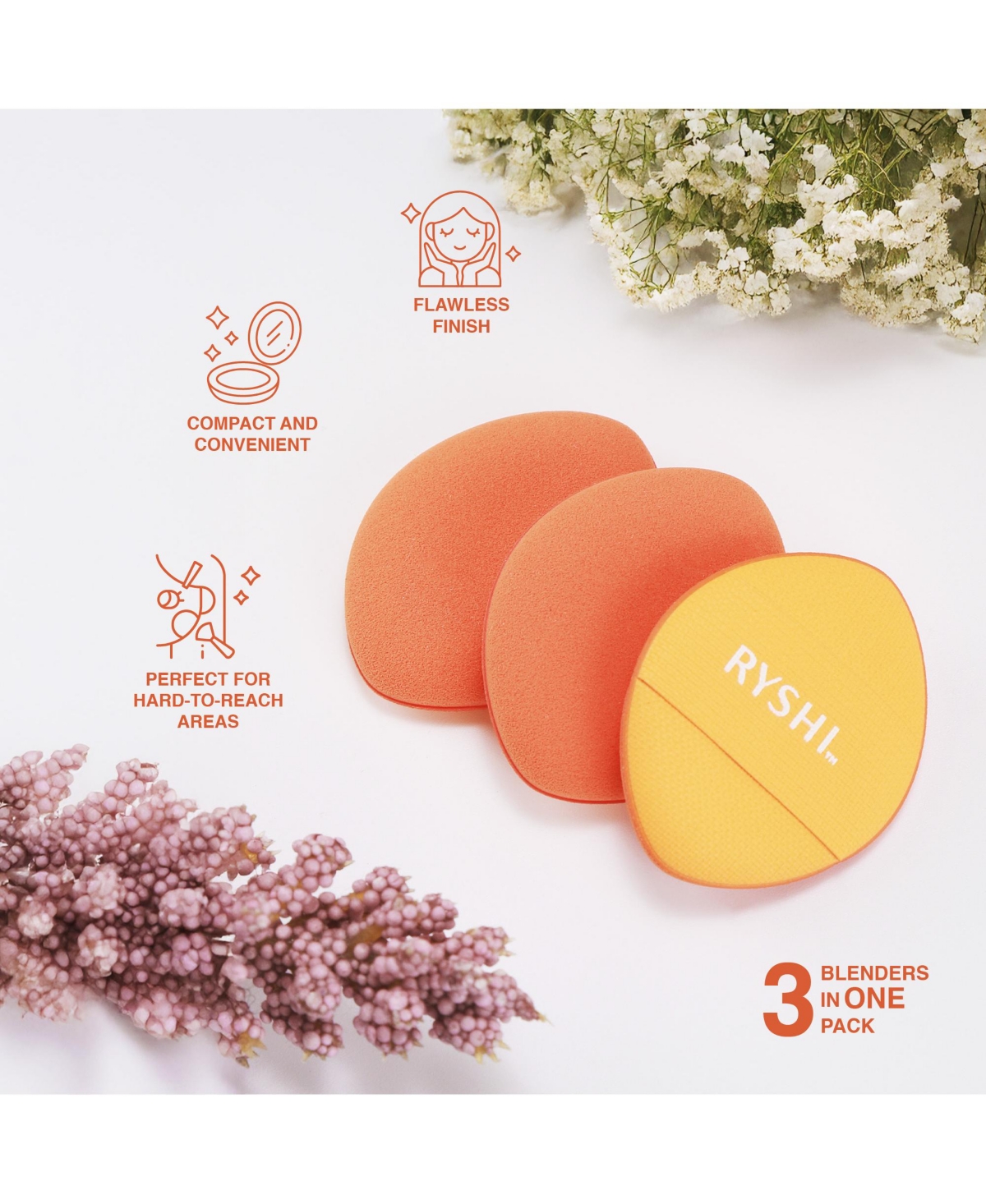 Pursonic Precision & Care Beauty Bundle: Finger Beauty Blenders + Brush Cleaning Tool