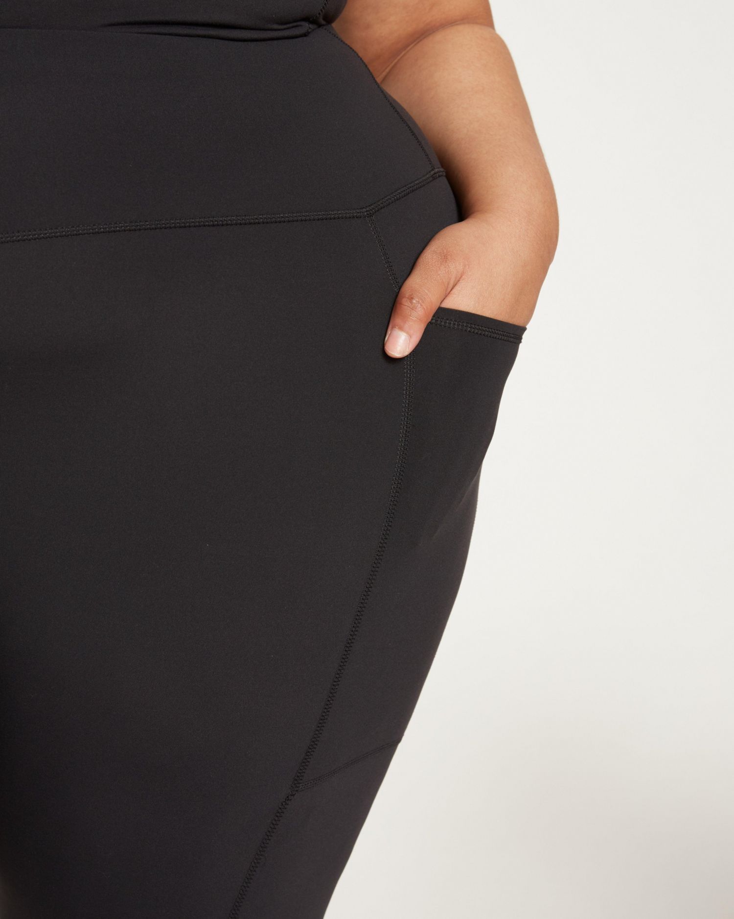 Plus Size Next-to-Naked Cropped Pocket Legging