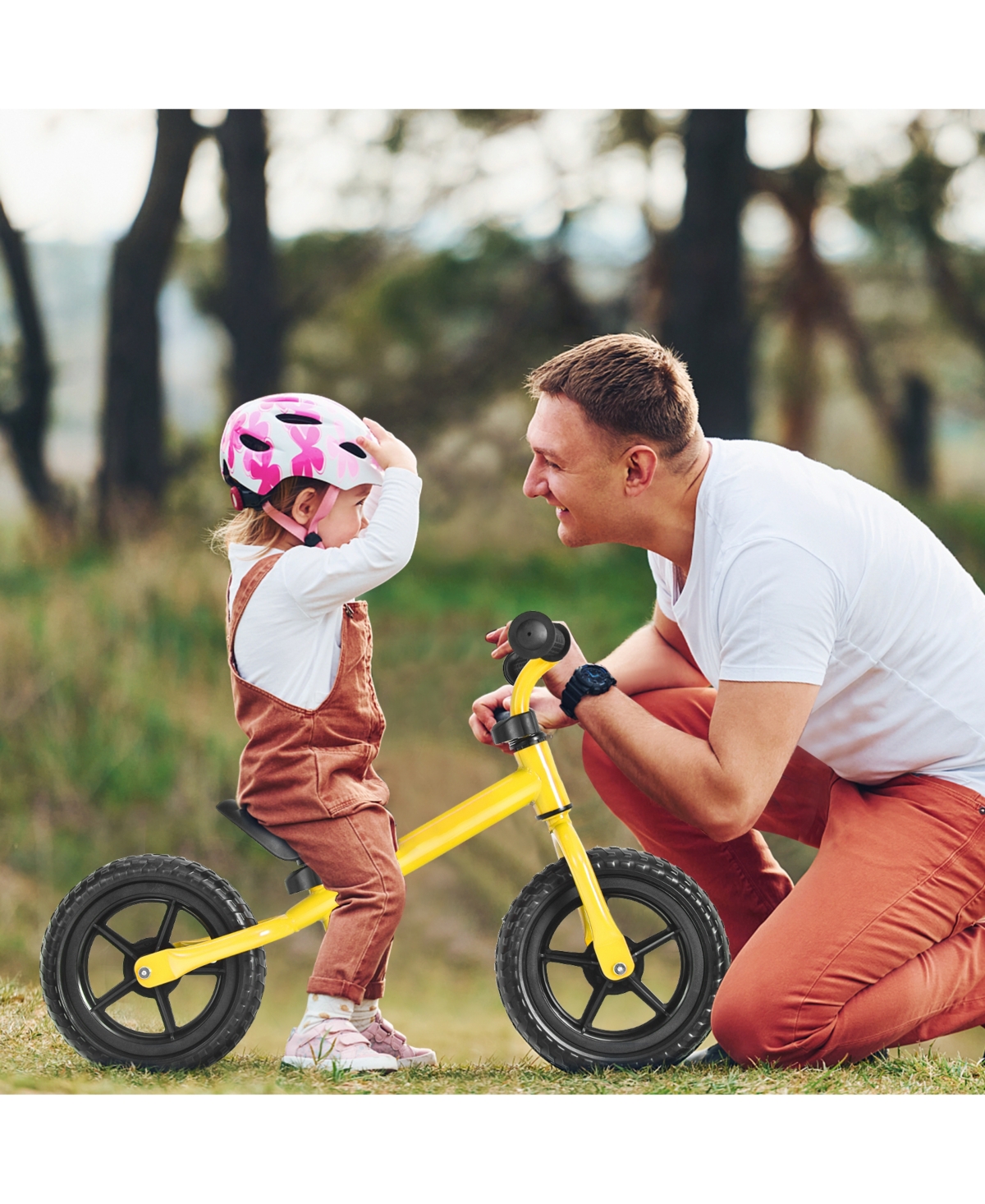 Sugift Kids No Pedal Balance Bike with Adjustable Handlebar and Seat