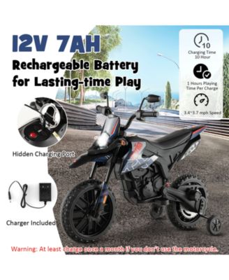 Aprilia Licensed Kids Ride On Motorcycle with 2 Training Wheels