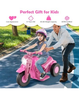 6V Kids Electric Ride on Motorcycle with Bubble Maker and Music