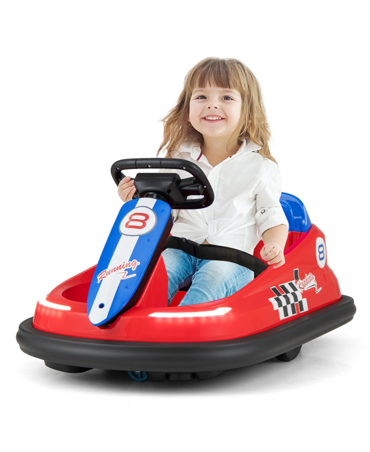 Sugift 6V kids Ride-on Bumper Car with 360° Spinning and Dual Motors
