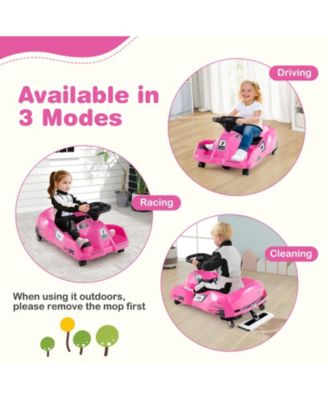 12V Electric Cleaning Go Kart with Detachable Mop and Remote Control