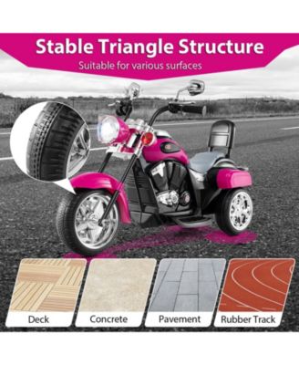 6V Powered Toddler 3-Wheel Motorbike Ride On Toy with Horn and Headlight