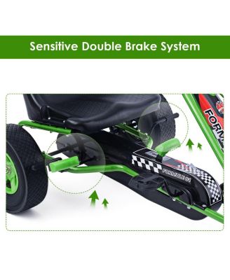 4 Wheels Kids Ride On Pedal Powered Bike Go Kart Racer Car Outdoor Play Toy