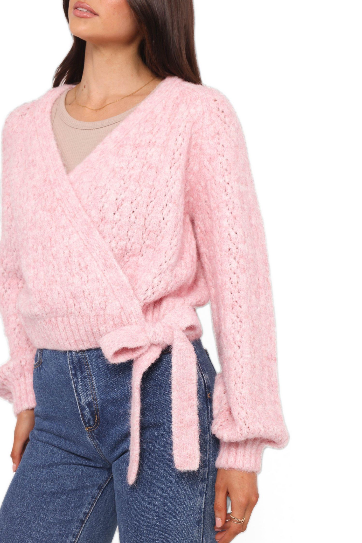 Women's Etta Ballet Wrap Knit Sweater.