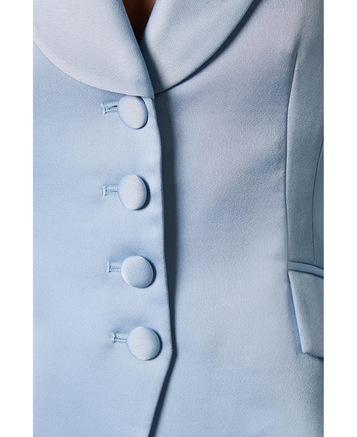 Coast Women's Satin Lapel Waisted Blazer