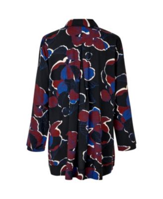 Women's Grivon Collared Long Sleeve Floral Tunic