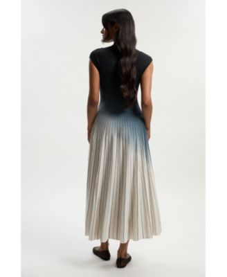Women's Dip Dye Detail Knitted Maxi Dress