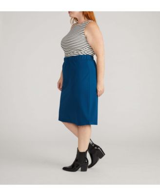 Plus Size Danube Ponte Skirt