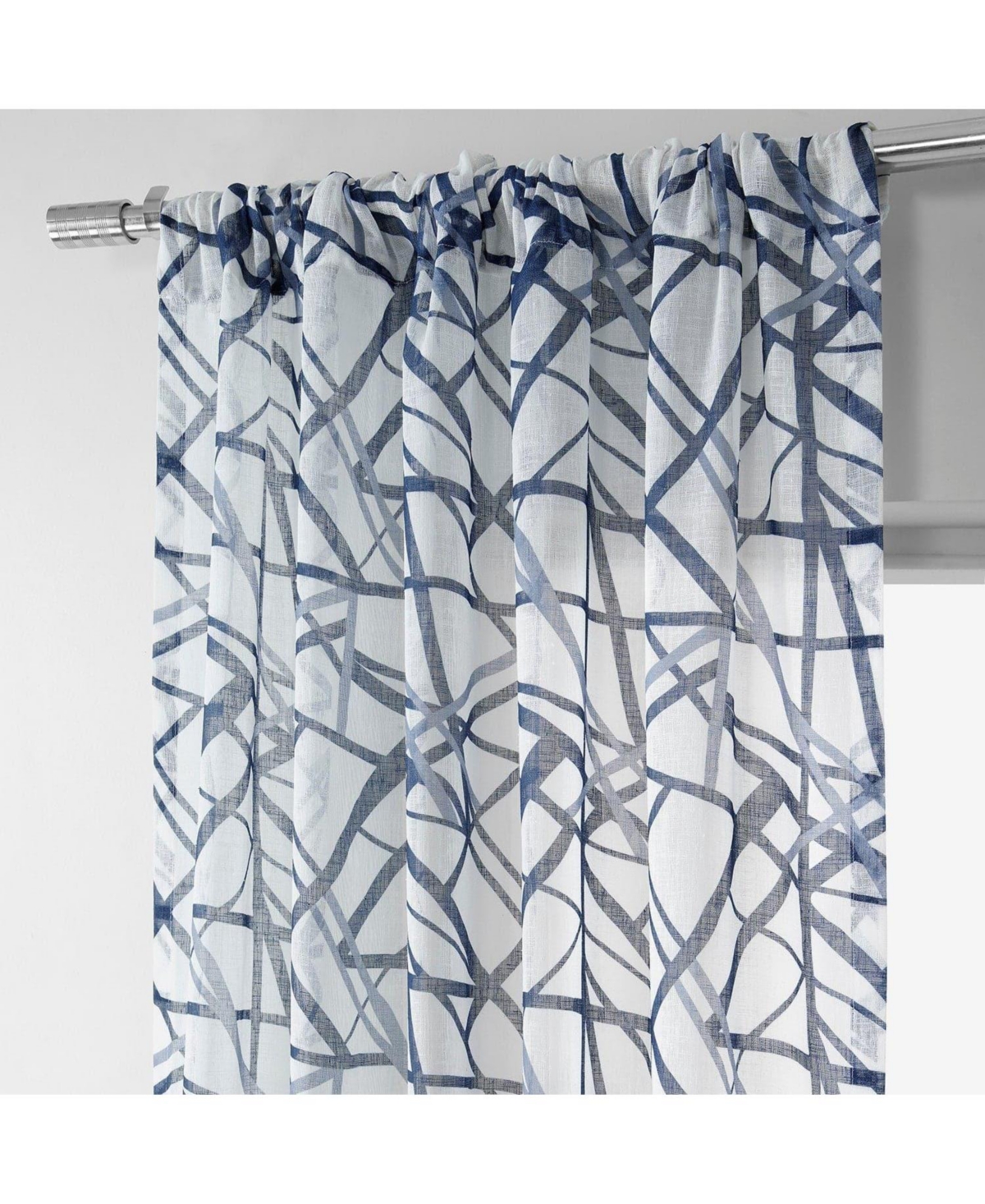 Half Price Drapes Abstract Printed Sheer Curtain