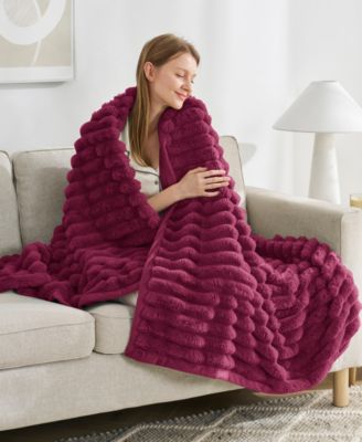 Ultra Plush Raschel Mink Blanket, Queen/King