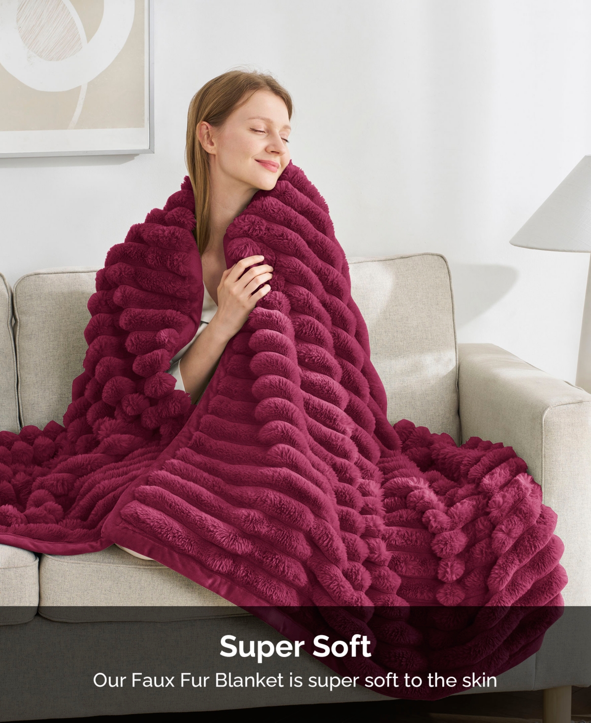 Nestl Ultra Plush Raschel Mink Blanket