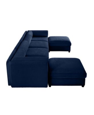 Modular Sectional Sofa with Storage, Extra Large U Shaped Couch, Blue