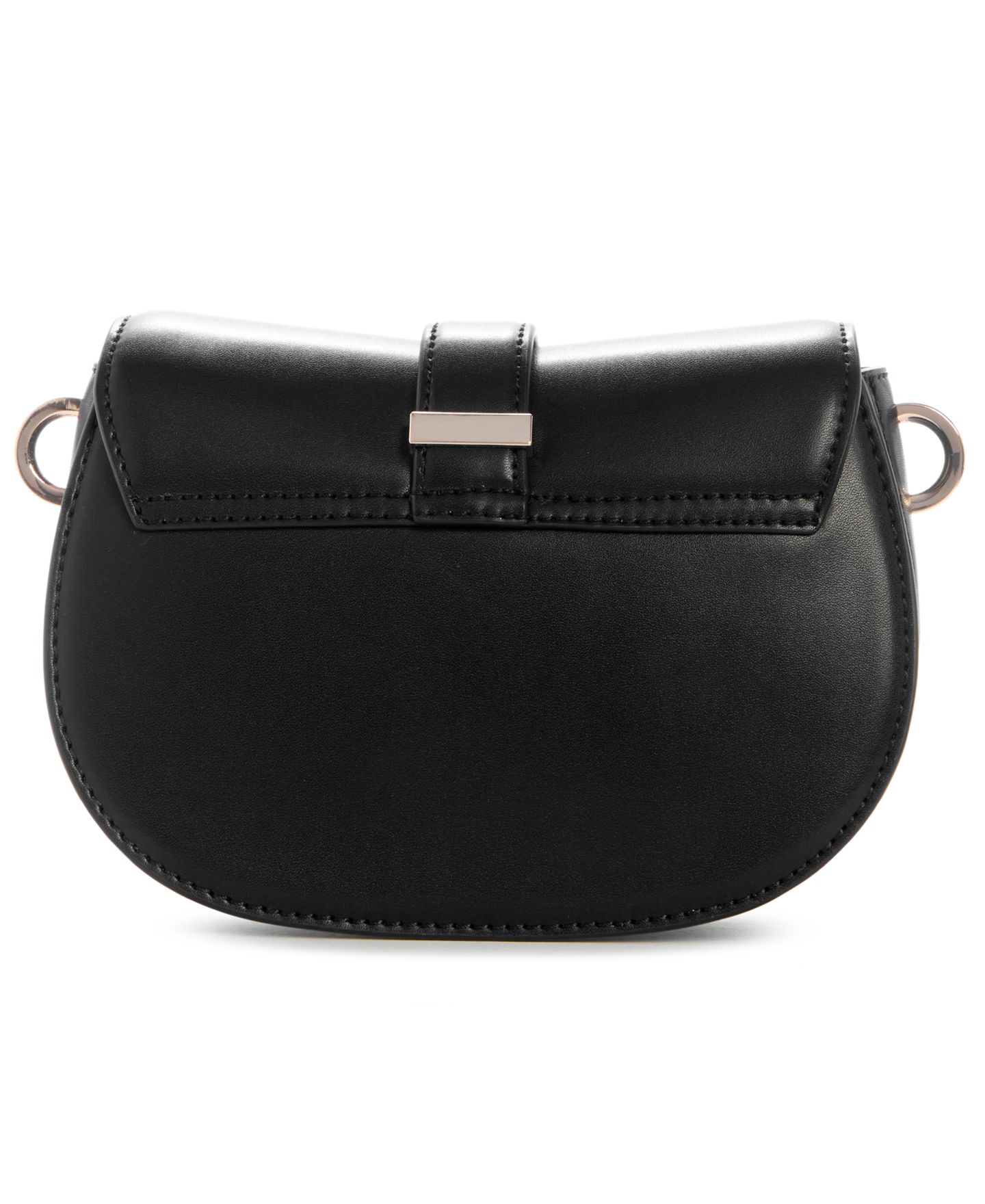 Женская сумка GUESS Carrie Flap Magnetic Mini Crossbody Handbag, цвет: Чёрный — фото 2