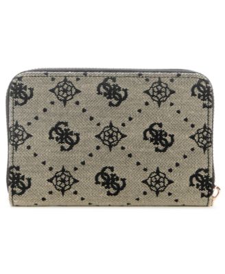 Melinda Logo Zipper Closure Wallet