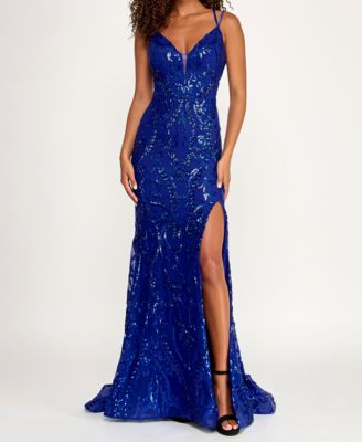 Juniors' Embellished Sweetheart Gown