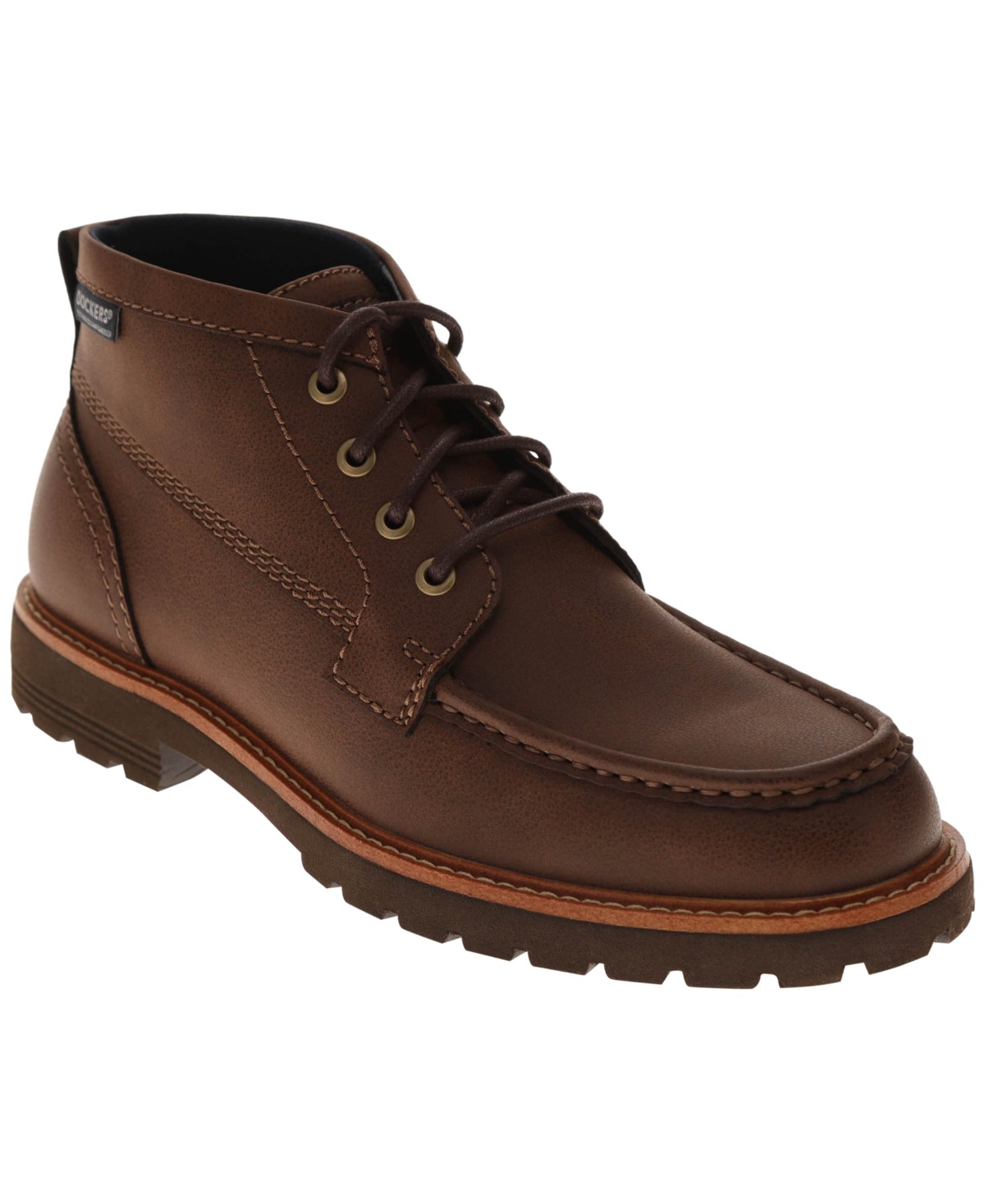 Мужские ботинки Dockers Men's Weston Lightweight Lugged Lace-Up Moc-Toe Boots — фото 1
