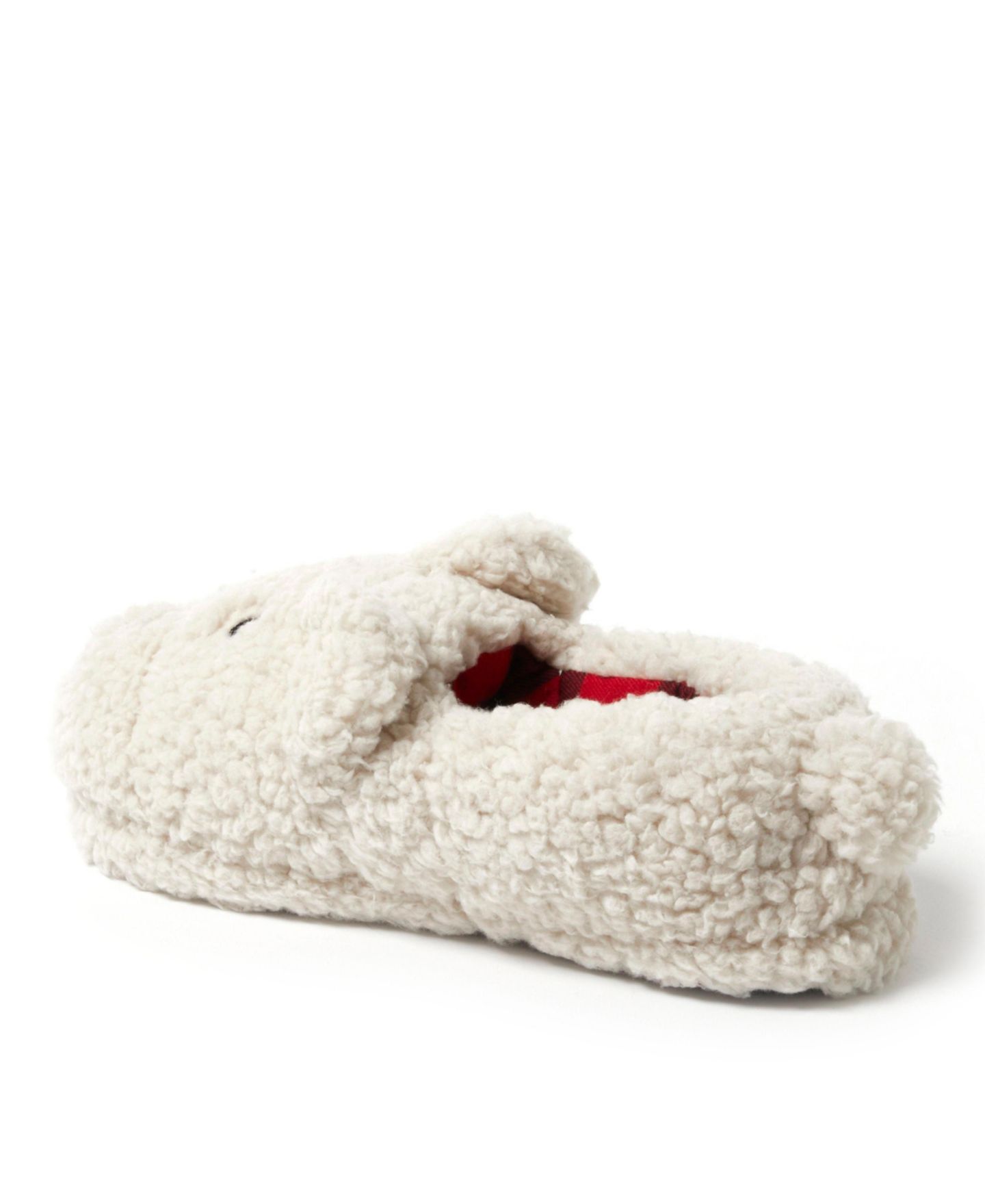 Тапочки Dearfoams Unisex Adult Animal Closed Back House Slipper - Santa, цвет: Creme Brulee — фото 4
