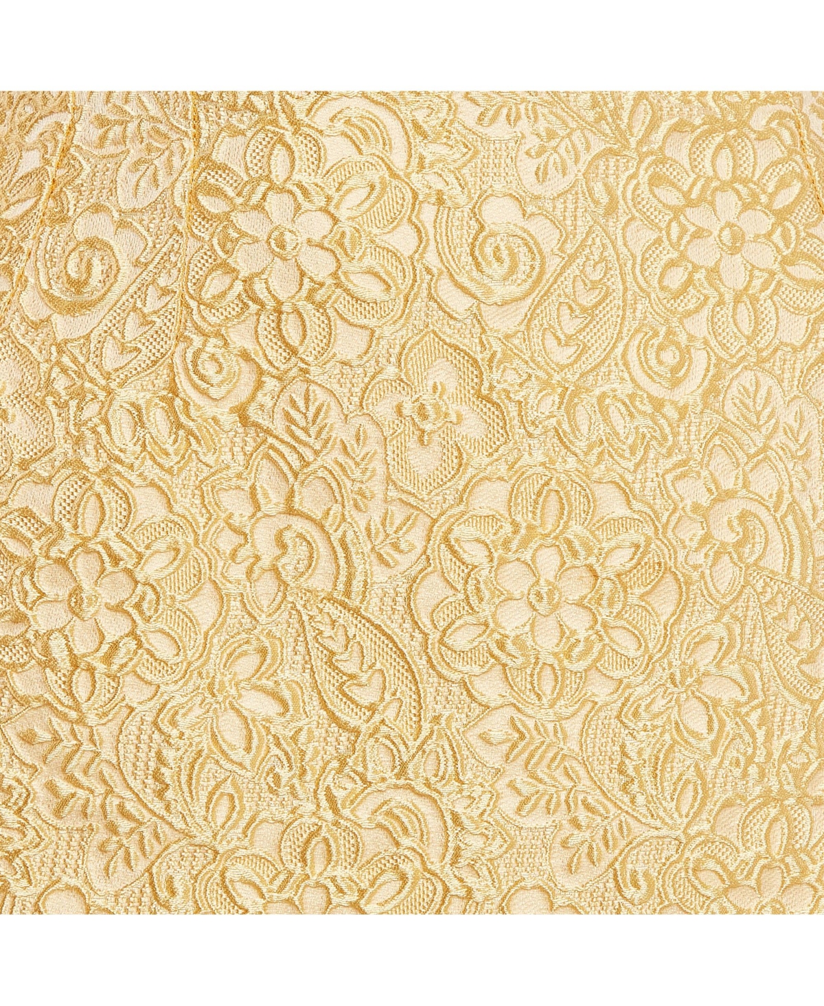 Pre-Owned Dolce & Gabbana Women's Yellow Textured Jacquard Pencil Skirt