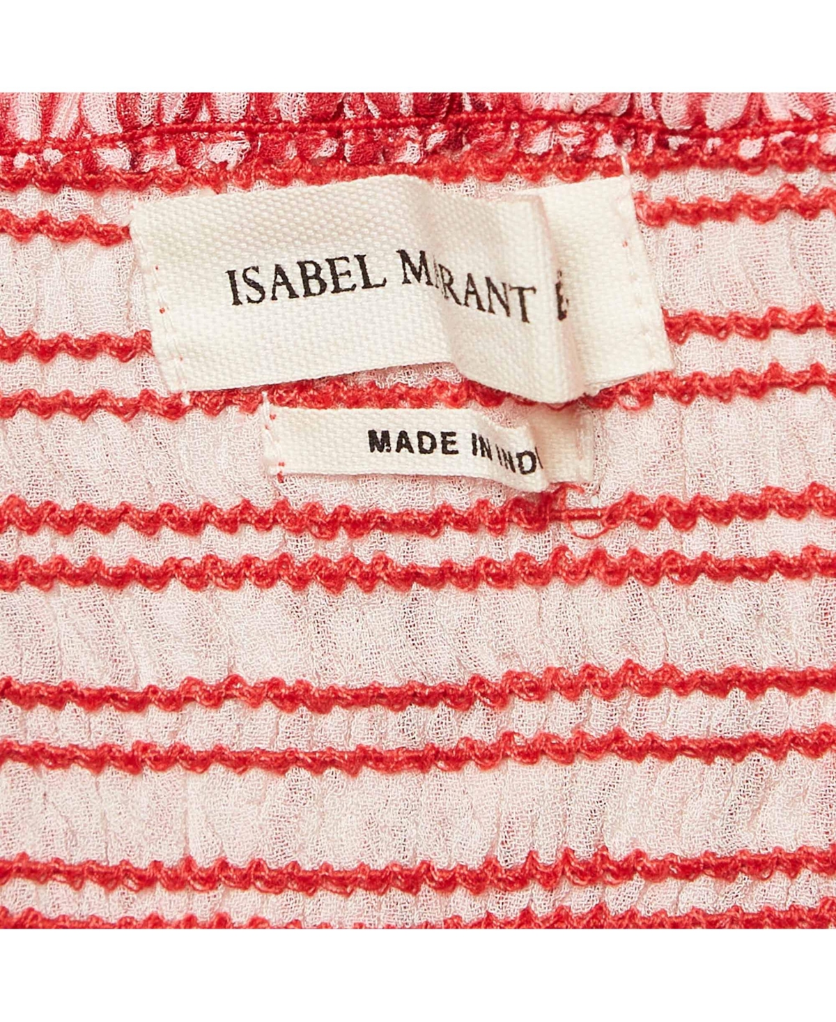 Pre-Owned Isabel Marant Women's Red Smocked Zelia Mini Skirt