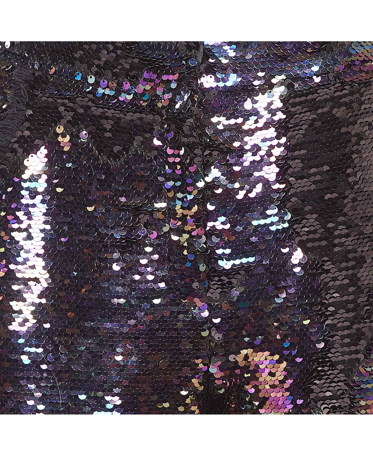 Pre-Owned Balmain Women's Purple Fringe Trim Sequin Pants