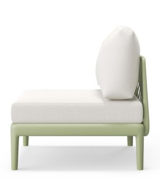 Modern Outdoor Polypropylene Resin Deep Seating Armless Sectional