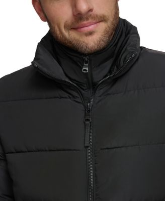 Men's Puffer With Set In Bib Detail, Created for Macy's