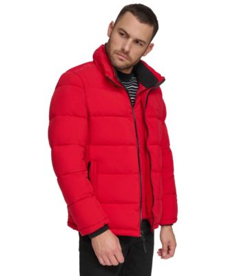 Men's Puffer With Set In Bib Detail, Created for Macy's